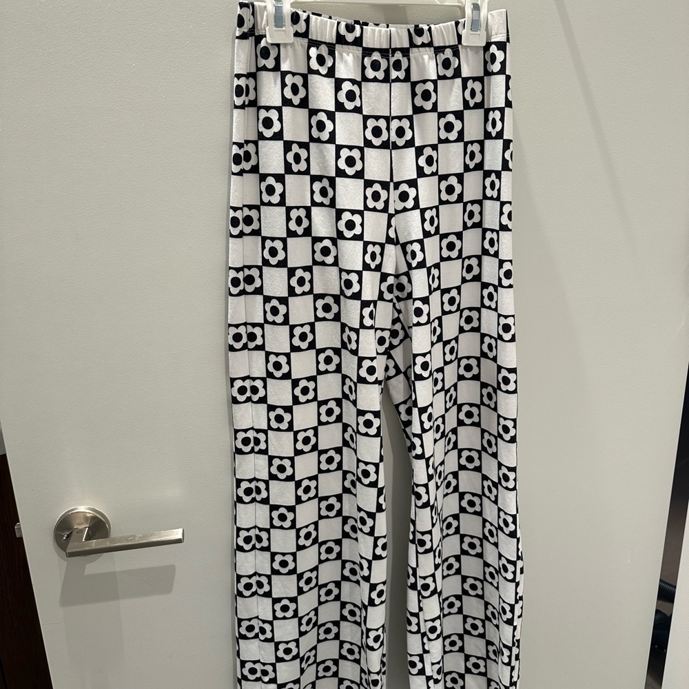 Black and White Checkered Pants